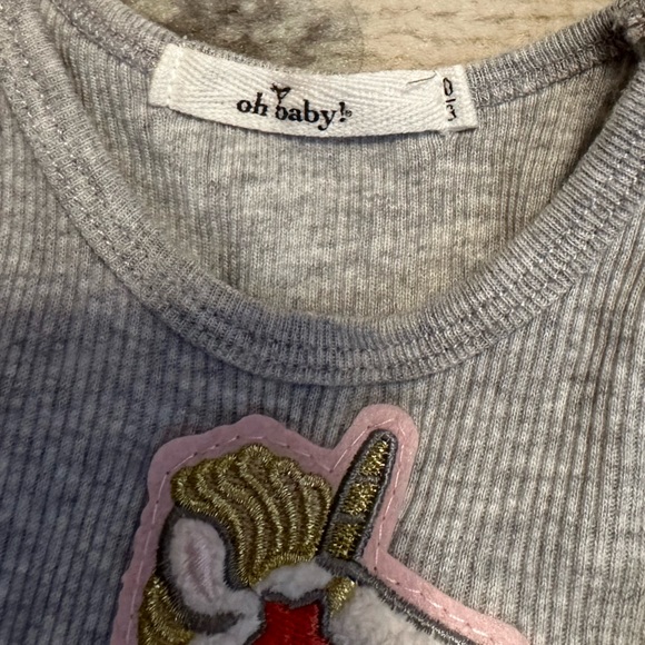 NWOT Oh Baby! Unicorn Tank Top with Skirt - Picture 6 of 6